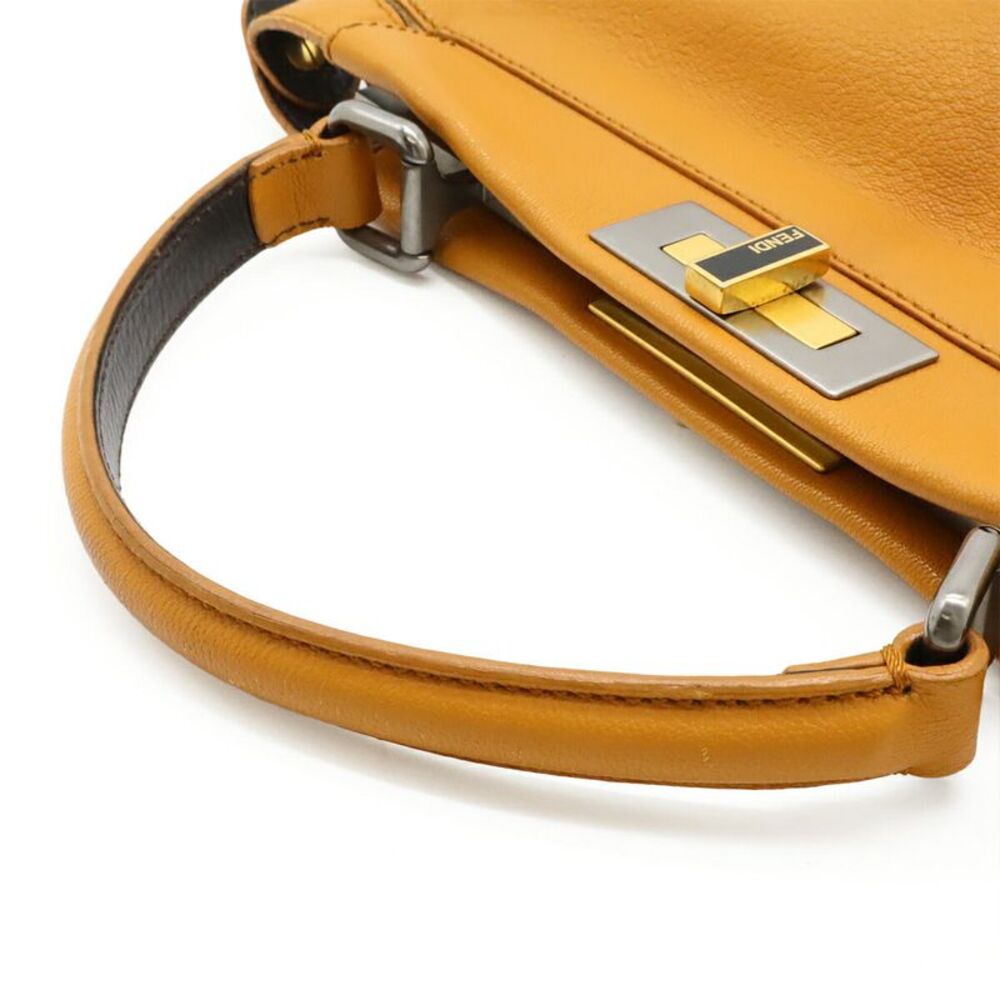Fendi Peekaboo Leather Python Handbag - image 4
